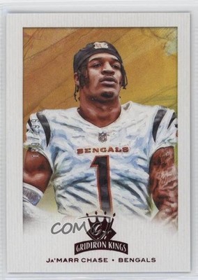 2021 Panini Chronicles Gridiron Kings Red 180/199 Ja'Marr Chase Rookie RC 3h1