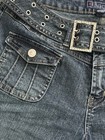 MISSES BACCINI BELTED JEANS STRETCH CAPRIS SHORTS PANTS– SZ 8 – EXCELLENT COND — photo 6