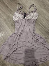 Victoria's Secret Lavender Lace Babydoll Sleeveless Sleep Dress Size S
