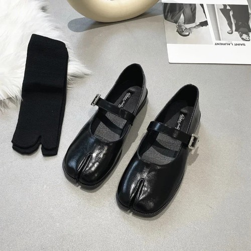 flat shoes woman quality leather mary janes Japanese style trotters - Picture 3 of 15