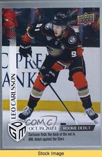 2023-24 Upper Deck Game Dated Moments Debut /1199 Leo Carlsson #7 Rookie RC READ