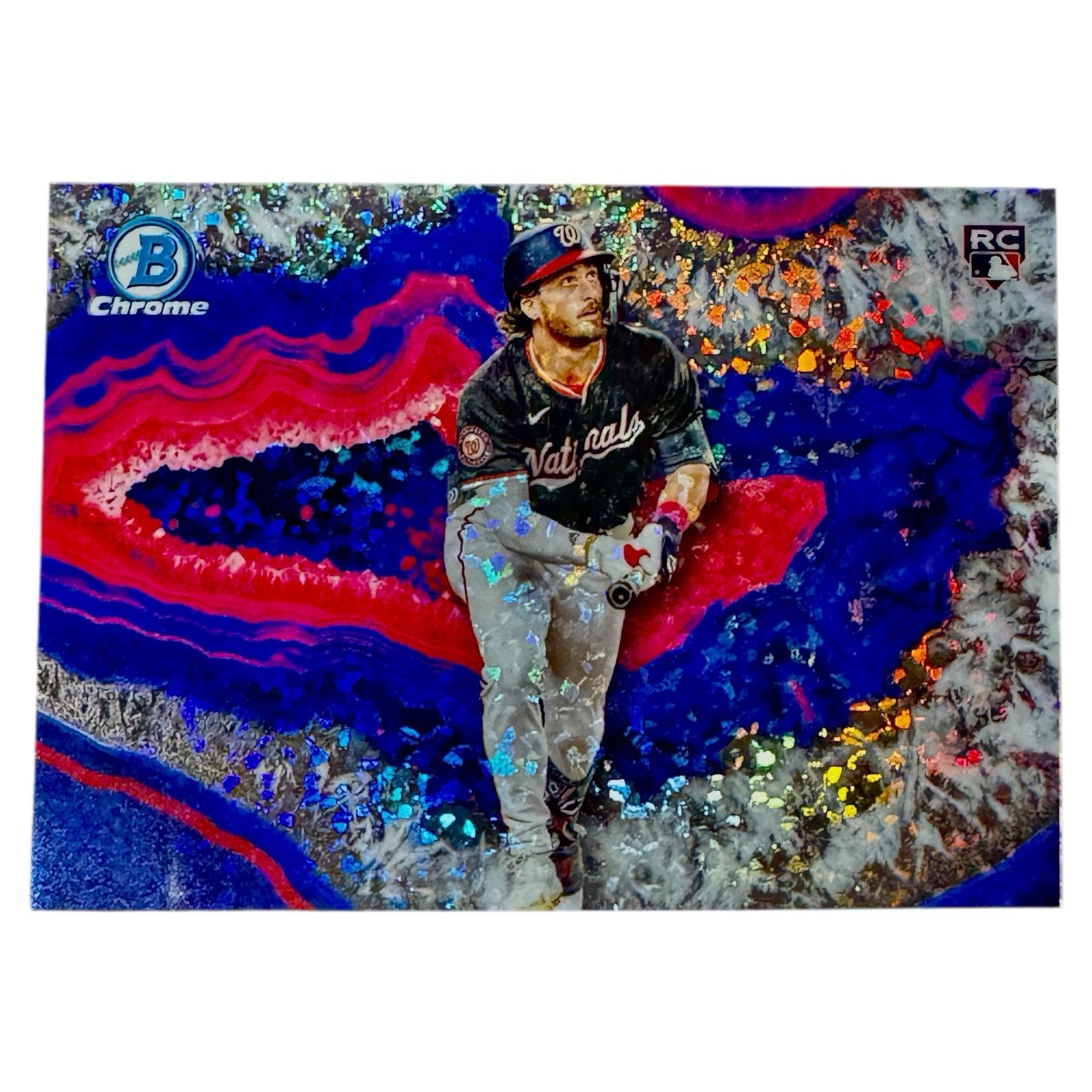 2025 Bowman Dylan Crews Crystallized (SP) BWC-12 (RC) Washington Nationals