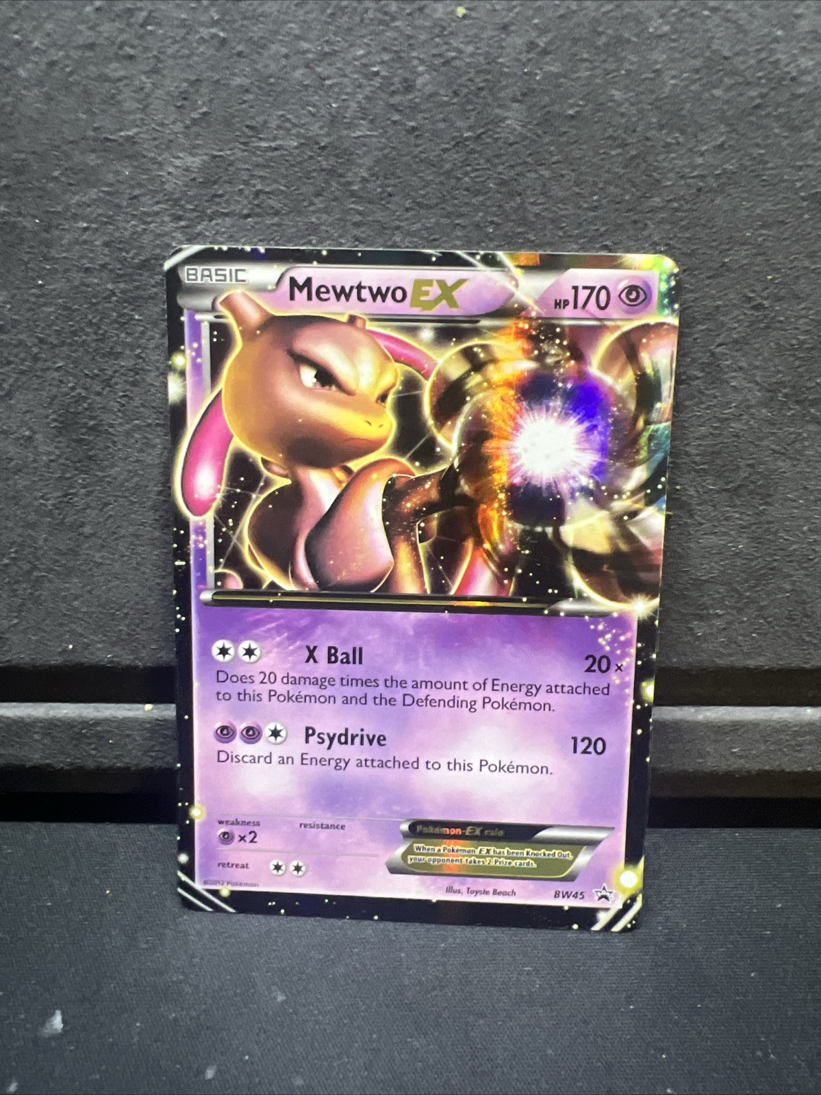 Pokémon TCG Mewtwo-EX BW Black Star Promos BW45 Holo Promo