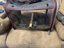 Colorday Lightweight Bird Carrier Travel Cage Large 19 x 12 x 13 Black  Red