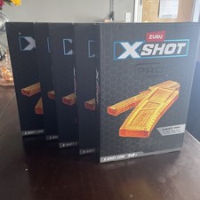 ZURU X-Shot Pro Clips Lot   1 Full Clip  1 Half Clip X5 NIB