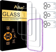 Ailun 3 Pack Screen Protector 3 Pack Camera Lens Protector for iPhone 17 Pro M