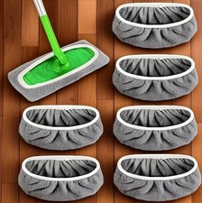 4pc Reusable Mop Pads Refills Microfiber Cleaning Pad Fit Swiffer WetJet Mop