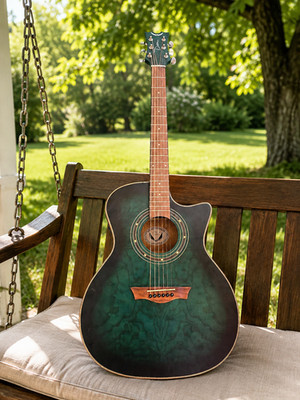 Dean Electric Acoustic Green Model EQA TBLS