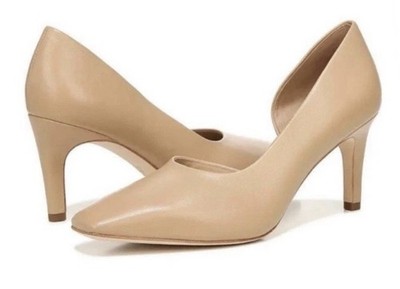 LAST CALL Vince Tiana Point-Toe Leather Pumps Cappuccino NWOB $350 EU37.5 US 7.5