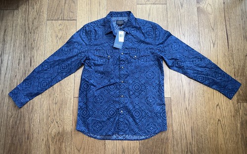 $99 Pendleton Men's Size M Laramie Paisley Button-Down Western Shirt Pearl Snap
