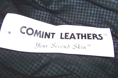 Comint Vintage Black & Dark Gray Houndstooth Leather Shorts NWOT Size XXS, XS, S - Picture 9 of 9