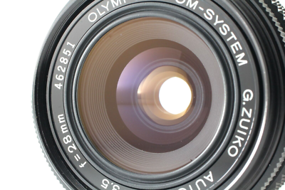 NEAR MINT W/Case】 OLYMPUS OM-SYSTEM G.ZUIKO AUTO-W 28mm f3.5 Lens