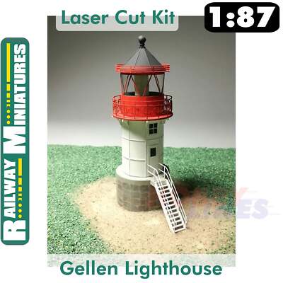 GELLEN LIGHTHOUSE Bausatz Deutschland HO 1:87 Schiff EISENBAHN MINIATUREN 051