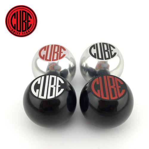 CUBE Speed - Red on silver billet gear shift knob to suit CUBE short shifters - Bild 3 von 3