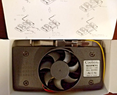 Cooler Coolsys B233FM-P2 Slot 1 Intel P II Celeron PIII CPU fan  50x50x10mm- NEW