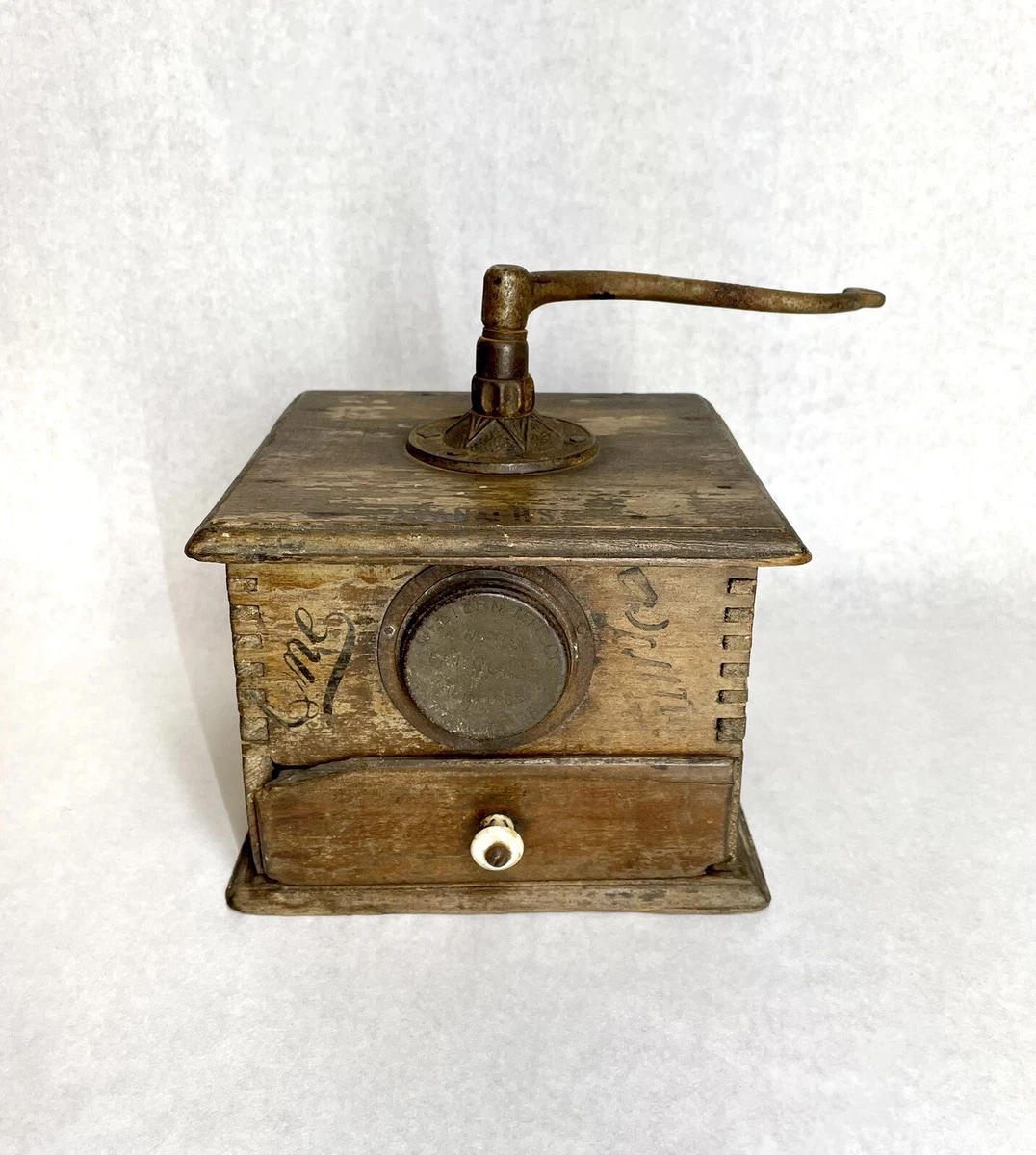 Antique coffee cheap mill grinder