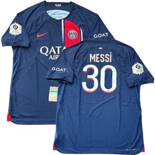 2023/24 PSG Authentic Home Jersey #30 Messi XL Nike Player Issue League Patch