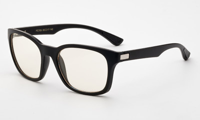 Computer Glasses Reduce Blue Light Modern Square Matte Black Gaming UV Protected