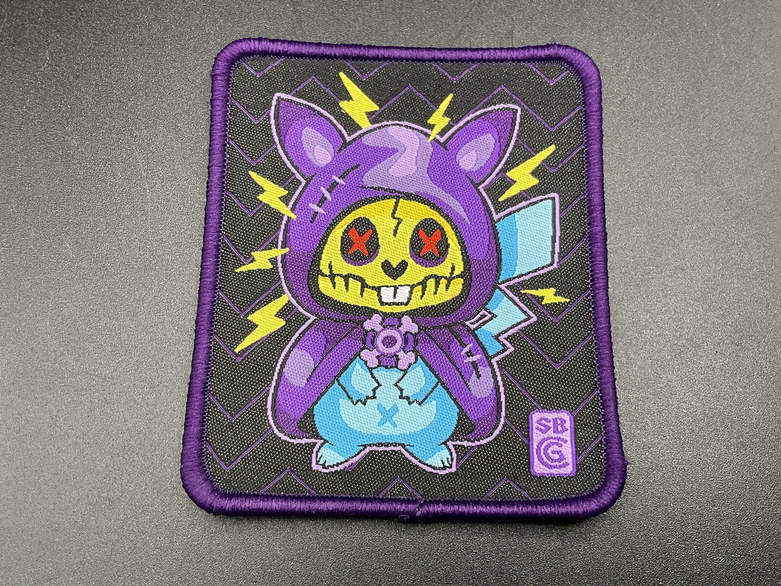 Castle x Grayscale Smashed Brothers Gear WTF Is Blue Skelechu EDC Pouch Patch