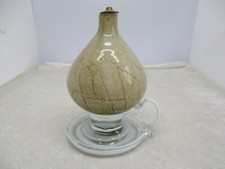 Vintage Jozefina Krosno Art Glass Oil Lamp
