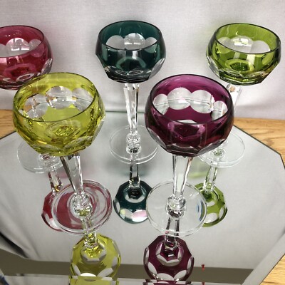 Val Saint Lmbert アンティーク酒杯RD カメイガラス