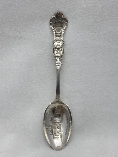 Sterling Silver .925 ~ "Boston" Faneuil Hall Souvenir 5 3/4" Spoon - Picture 11 of 12