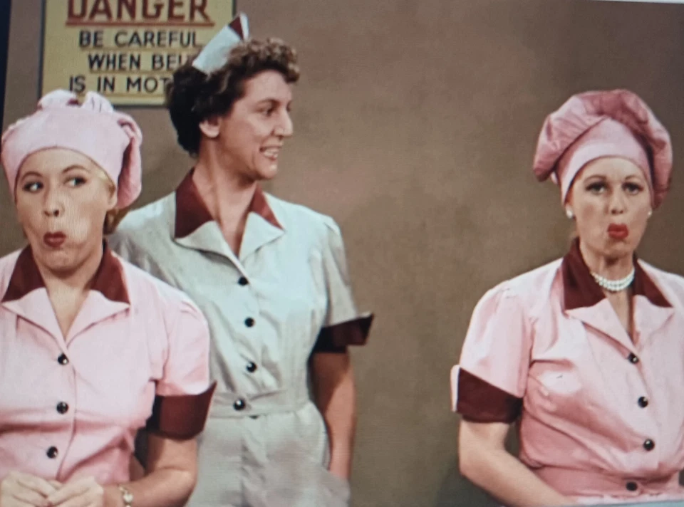 Mattel I Love Lucy Barbie Doll Job Switching Episode 39 New in Box candy factory - Image 3 of 4