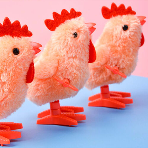 Wind Up Chick Fluffy Jumping Chick Toys Funny Hopping Chicken Windup Toy - Picture 9 of 12