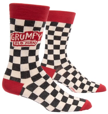 Blue Q Grumpy Old Man Herren UK 6-11 NEUHEIT SOCKEN Geschenk Neuheit Geschenk LUSTIG