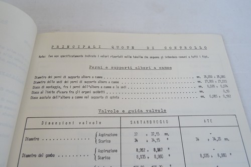 manuale delle riparazioni Alfa Romeo Giulietta caratteristiche tecniche 1962 - Picture 6 of 11