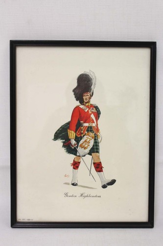 1950's Framed Print Gordon & Seaforth Highlanders, Black Watch, Third Indian Cav - Picture 11 of 16