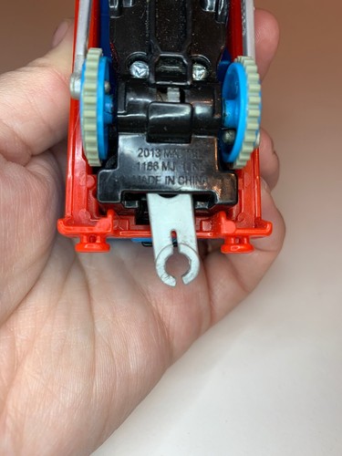 2013 Trackmaster Thomas Il Treno Thomas Il Motore Blu #1 Funzionante Graffiato - Foto 5 di 6