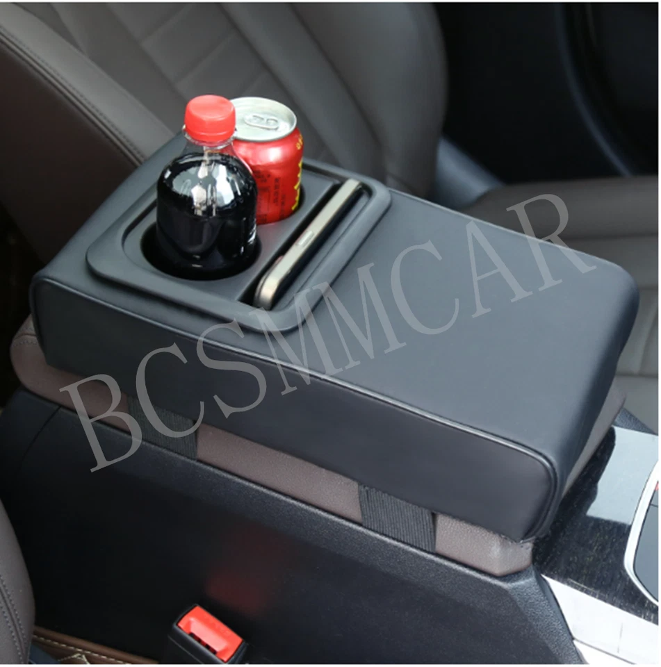 Almohadilla para caja de consola central de coche reposabrazos soporte para codo cojín protector alfombrilla en altura Foto 3 de 4