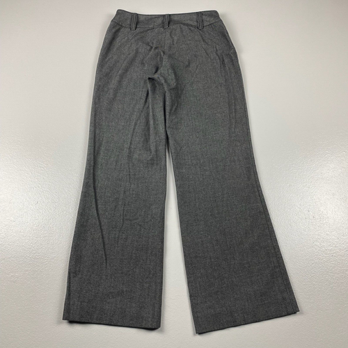 Plaza Pant By City DKNY Dress Pants Women's 2P Gray Polyester Stretch Wide Leg - Picture 2 of 7