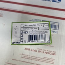 NEW- Leviton GFNT2-HGW 20A 125V Hospital Grade GFCI Outlet White