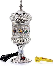 AM Electric Incense Burner Oud Frankincense Resin Burner Intricate Carousel Lrg