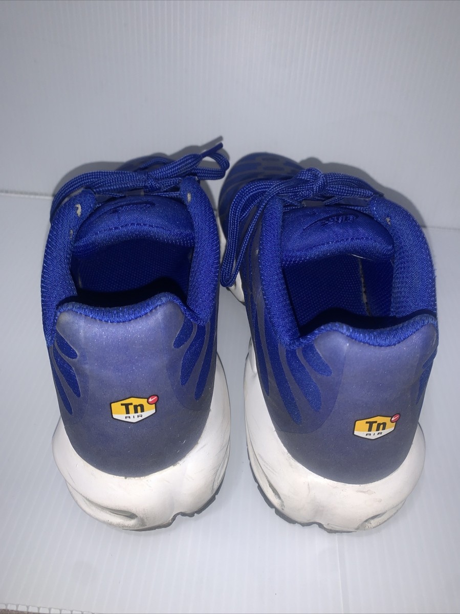 Nike Air Max Tn Mens Size 12 Shoes Blue Big Logo Athletic Sneaker