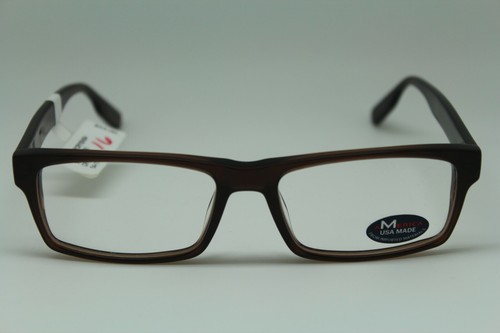 1 Unit NEW AMERICA USA MADE MU104 Eyeglass Frames 54-17-145 BROWN #095 - Picture 5 of 11