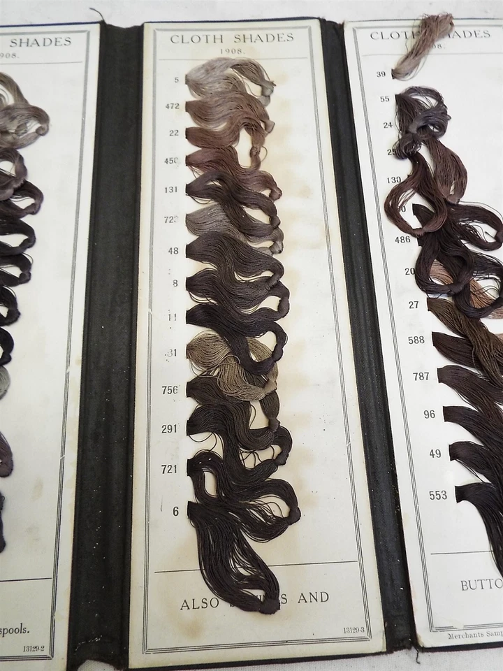 Eureka Spool Silk Cloth & Fancy Shades Color Thread Salesman Sample Folio - Image 4 of 4