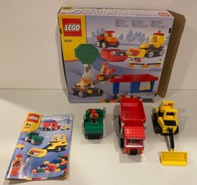 LEGO CITY 6187 ROAD CONSTRUCTION CARS DUMP TRUCKS, 100% Complete, manual & box