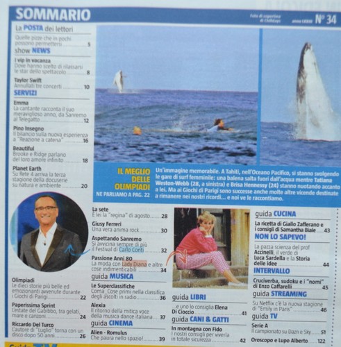 Sorrisi e canzoni tv 34/2024 Emma Marrone Riccardo Del Turco Giusy Ferreri - Foto 2 di 2