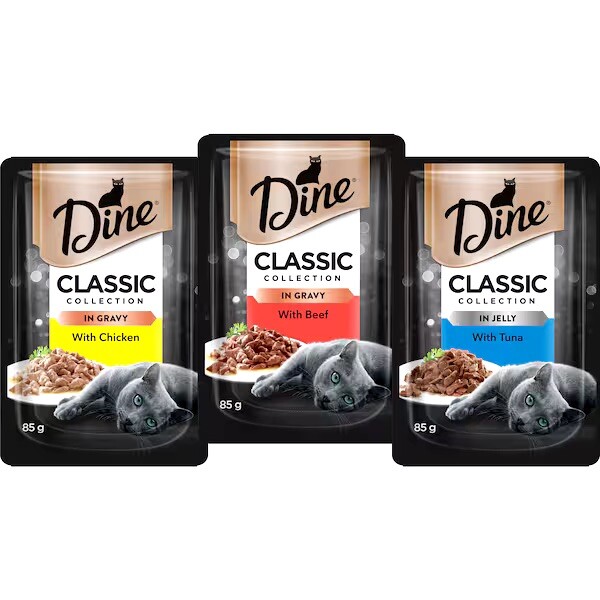 Dine Classic Collection Multi Pack Wet Cat Food 85g x 12 eBay