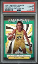 2020 Panini Prizm WNBA - Emergent Green Prizm #8 Breanna Stewart PSA 10