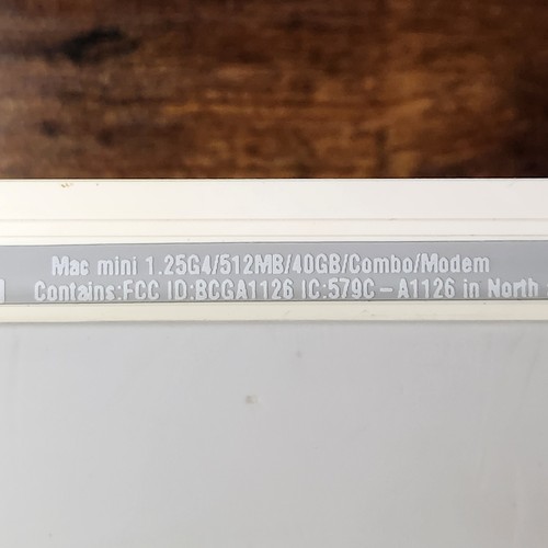 Apple Mac Mini G4 A1103 1.25GHz 512MB Ram 40GB HDD Desktop Computer MacOS - Bild 9 von 20
