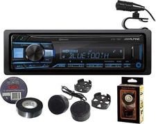 Alpine UTE-73BT Digital Media Receiver+Free Mobile Bracket, Tweeter TW600