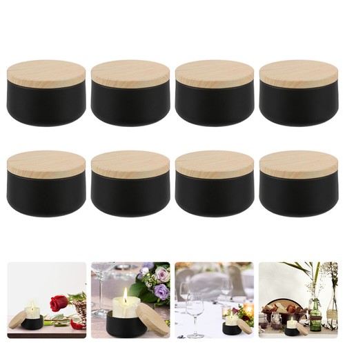 8 Pcs Scented Candle Jar Travel Storage Containers Small Metal Tins