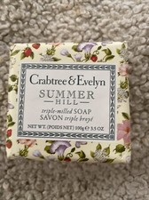 Crabtree Evelyn Summer Hill Triple Milled Soap 3.5 oz New