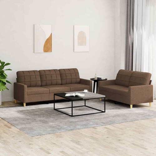 3-tlg. Sofagarnitur mit Kissen Stoff Sofa Couch Garnitur Schlaffunktion Wohnland - Bild 17 von 40