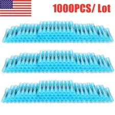 1000pcs Blue AWG Heat Shrink Butt Wire Connectors Crimp Terminals 14-16 Gauge US
