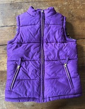 Mini Boden Girl s Purple Puffer Vest size 9 10